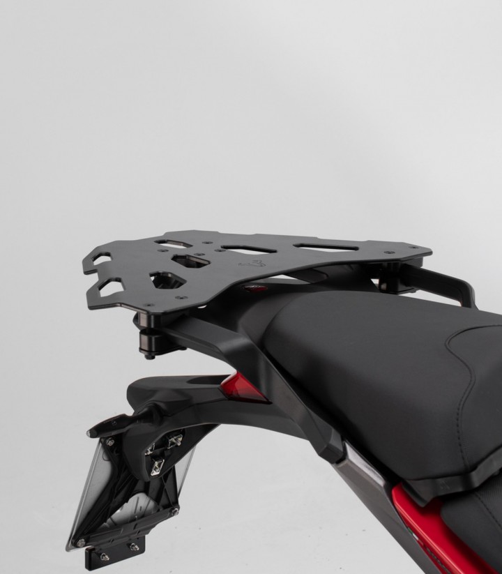Maleta Superior con Soporte TRAX ADV Plateada 38 L varios modelos de Ducati SW-MOTECH GPT.22.892.70000/S