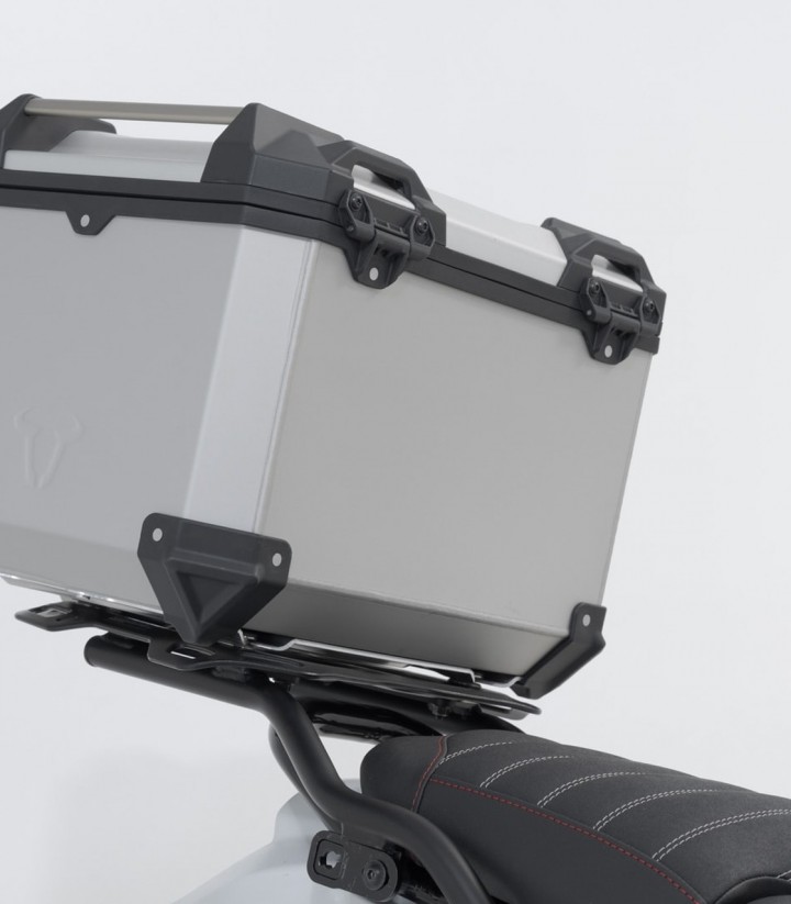 Maleta Superior con Soporte TRAX ADV Plateada 38 L Ducati DesertX (22-25) SW-MOTECH GPT.22.995.70000/S