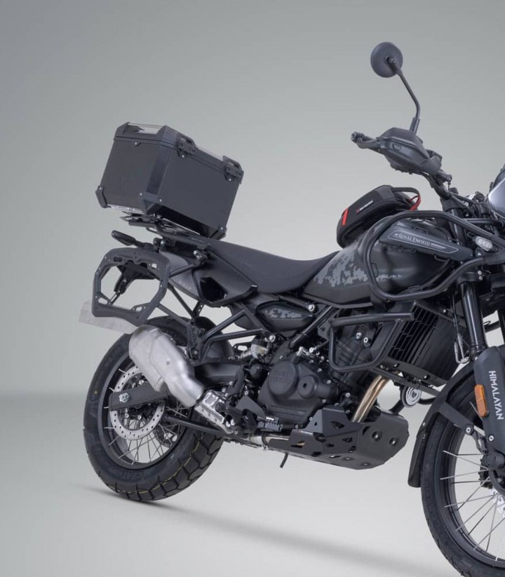 Maleta Superior con Soporte TRAX ADV Negra 38 L Royal Enfield Himalayan 450 Rally (25) SW-MOTECH GPT.41.620.70100/B