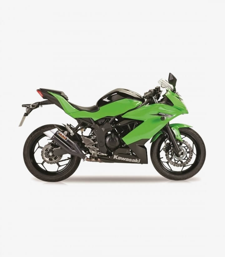 Auspuff XK7337XB Ixil L3XB Schwarz für Kawasaki Ninja 250 SL - Z 250 SL (15-17), Z 125 - Ninja 125 (19-26)