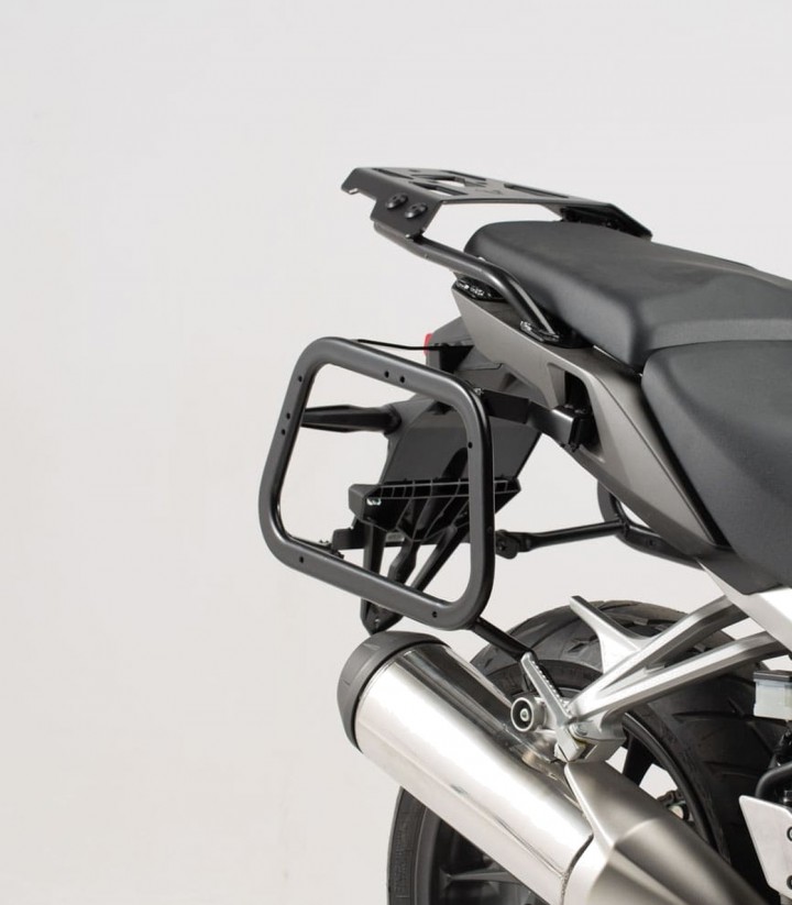 Seitenkoffer mit Träger AERO ABS Schwarz 25/25 L Honda VFR800X Crossrunner (15-16) SW-MOTECH KFT.01.548.60100/B