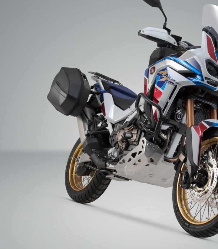 Maletas Laterales con Soporte AERO ABS Negras 25/25 L Honda CRF1100L Africa Twin (19-23) SW-MOTECH KFT.01.942.60101/B KFT.01....