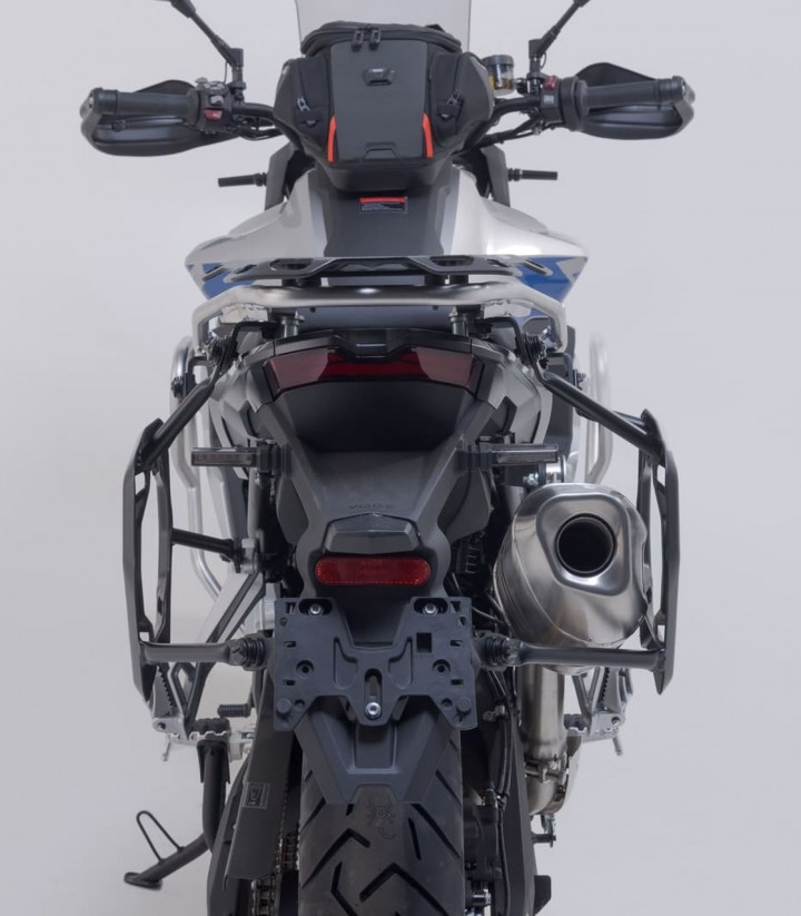 Seitenkoffer mit Träger AERO ABS Schwarz 25/25 L VOGE DS900X (23) SW-MOTECH KFT.02.643.60100/B