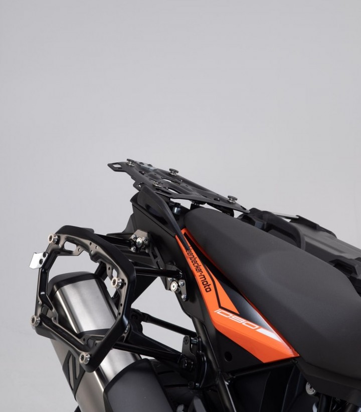Seitenkoffer mit Träger DUSC Schwarz 41/33 L KTM 1050/1090/1190 Adventure (13-21), 1290 Super Adventure/R/S/T (14-20) SW-MOTECH 