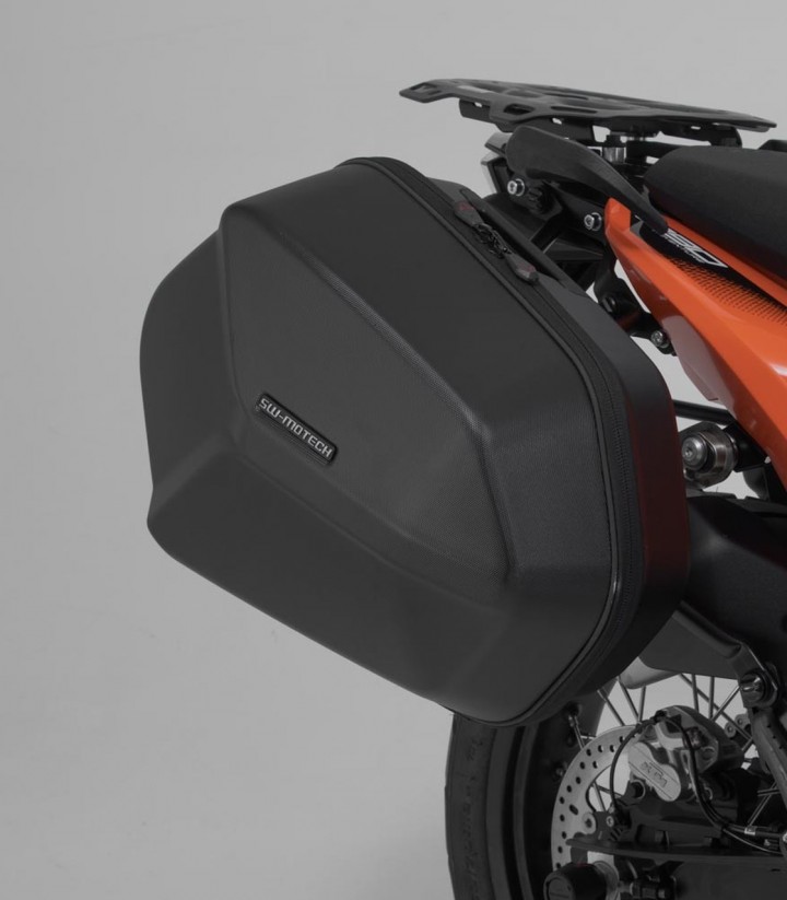 Maletas Laterales con Soporte AERO ABS Negras 25/25 L varios modelos de KTM SW-MOTECH KFT.04.521.60101/B KFT.04.521.60101/B