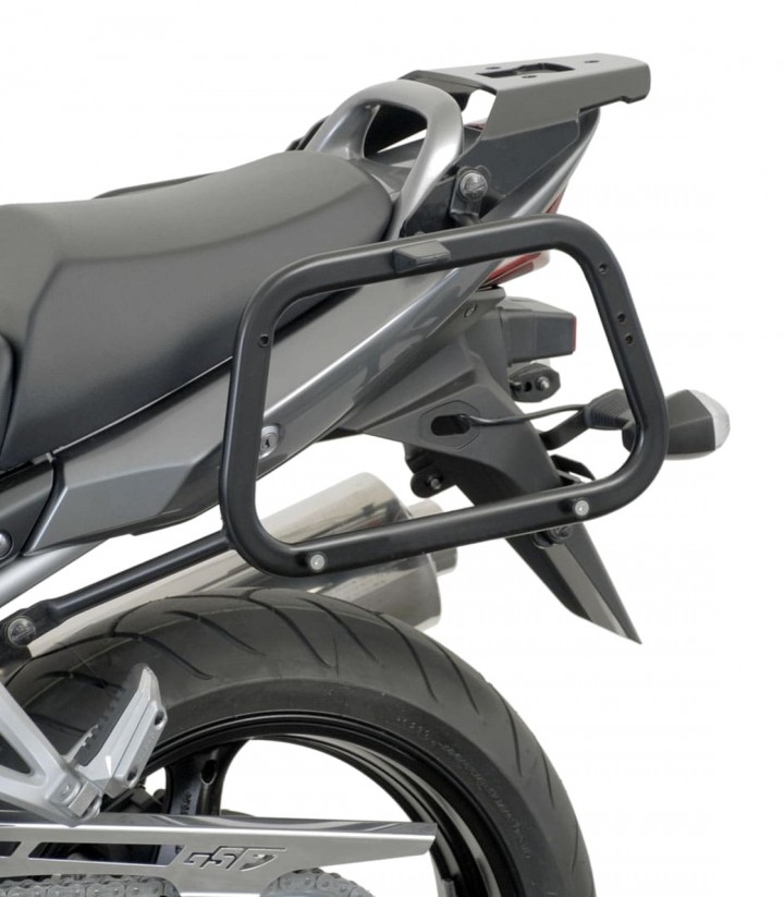 SW-MOTECH AERO ABS 25/25 L Side Cases with Carrier for Suzuki GSF 650/1200/1250 Bandit (05-09), GSX 650/1250 F (07-16) Black ...