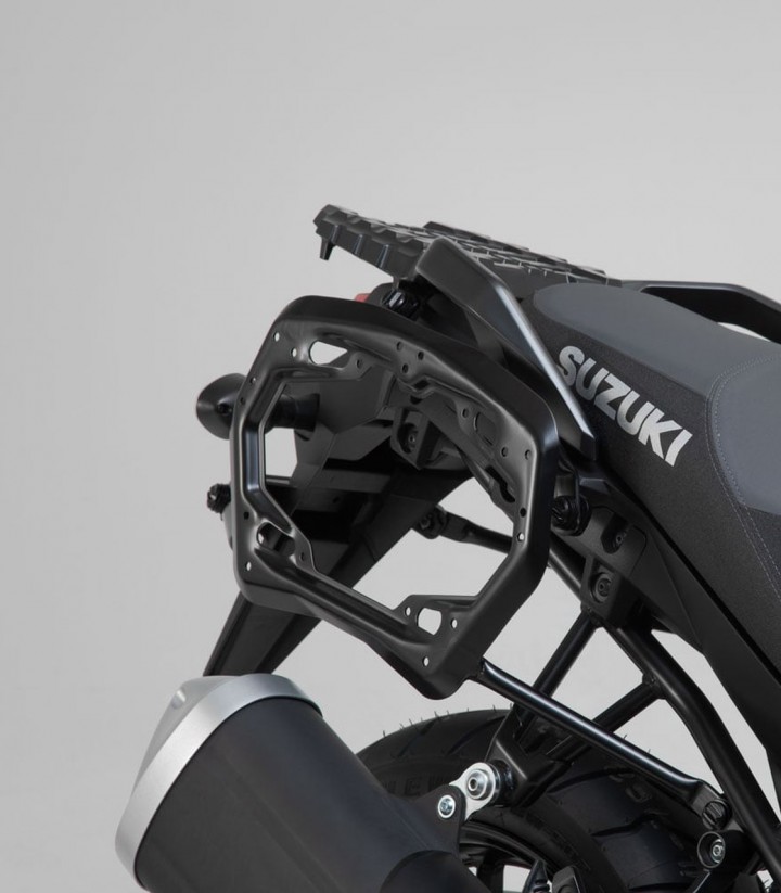 Maletas Laterales con Soporte AERO ABS Negras 25/25 L Suzuki V-Strom 1000 (14-19) SW-MOTECH KFT.05.440.60101/B KFT.05.440.601...