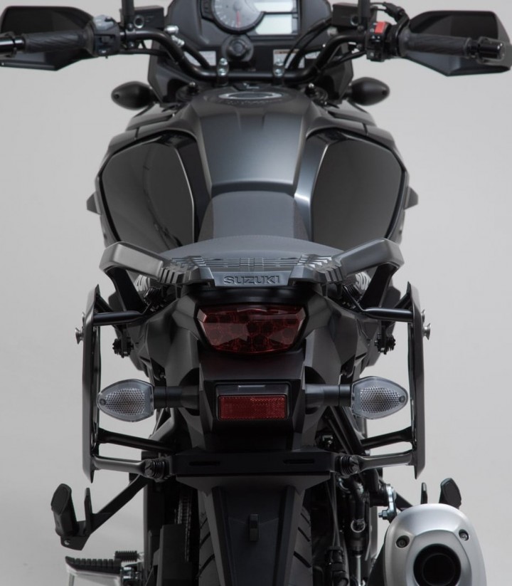 Seitenkoffer mit Träger DUSC Schwarz 41/33 L Suzuki V-Strom 800 (22) SW-MOTECH KFT.05.845.65001/B