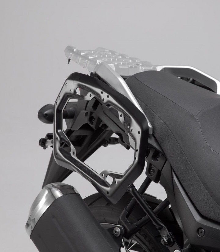 Seitenkoffer mit Träger AERO ABS Schwarz 25/25 L Suzuki V-Strom 650 (16) SW-MOTECH KFT.05.876.60101/B