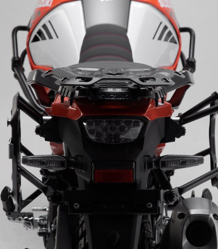 Seitenkoffer mit Träger DUSC Schwarz 41/33 L Suzuki V-Strom 1050 (19-20) SW-MOTECH KFT.05.936.65001/B