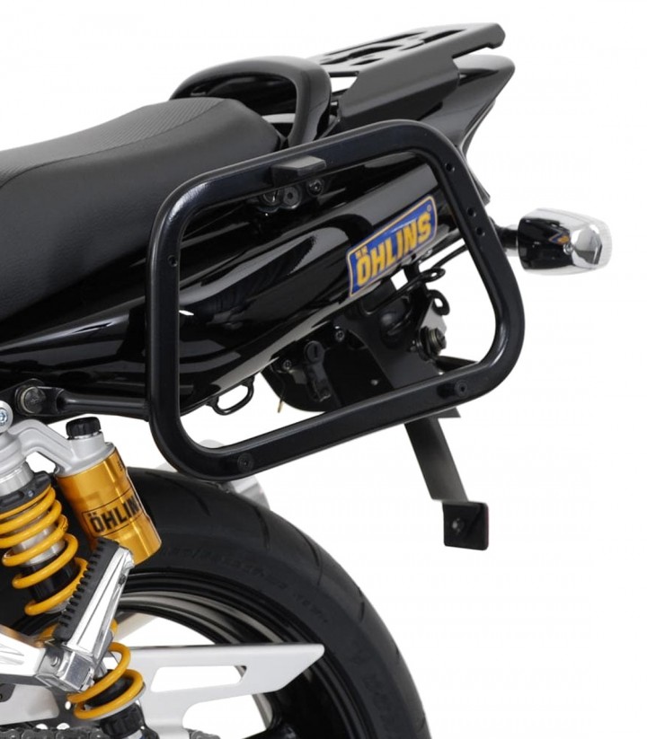 Seitenkoffer mit Träger AERO ABS Schwarz 25/25 L Yamaha XJR 1200 (95-99), XJR 1300 (98-14) SW-MOTECH KFT.06.435.60100/B