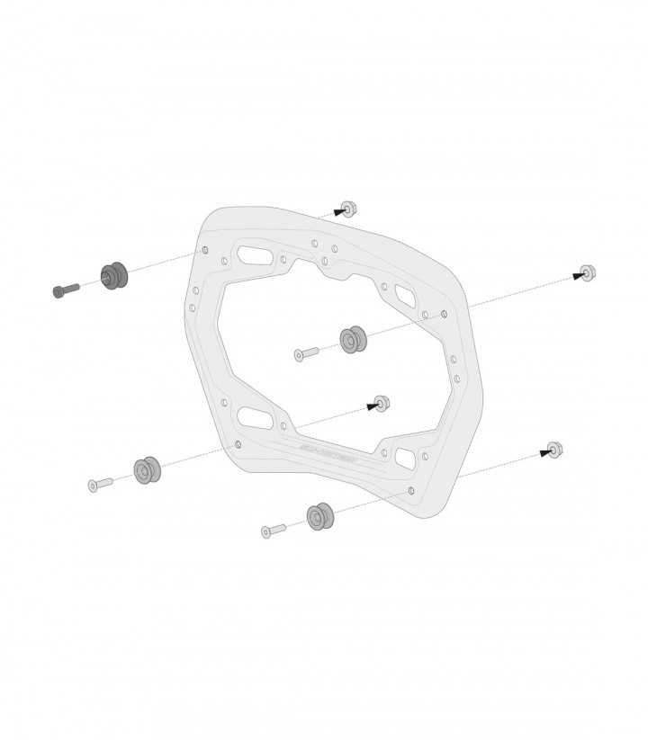 SW-MOTECH AERO ABS 25/25 L Side Cases with Carrier for Yamaha XT 660 Z Tenere (07-16) Black KFT.06.570.60100/B KFT.06.570.601...