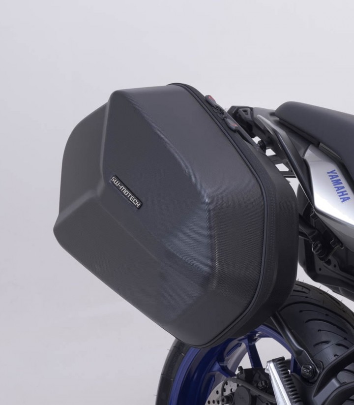 Maletas Laterales con Soporte AERO ABS Negras 25/25 L Yamaha MT-07 Tracer (16-25) SW-MOTECH KFT.06.593.60101/B KFT.06.593.601...