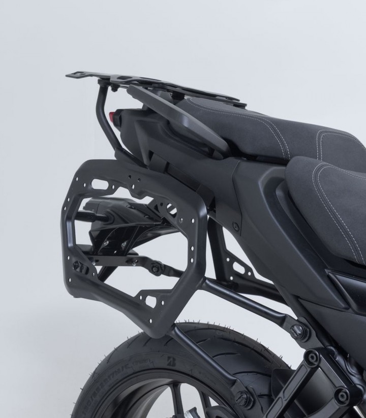 SW-MOTECH AERO ABS 25/25 L Side Cases with Carrier for Yamaha Tracer 9 (24) Black KFT.06.597.60100/B KFT.06.597.60100/B