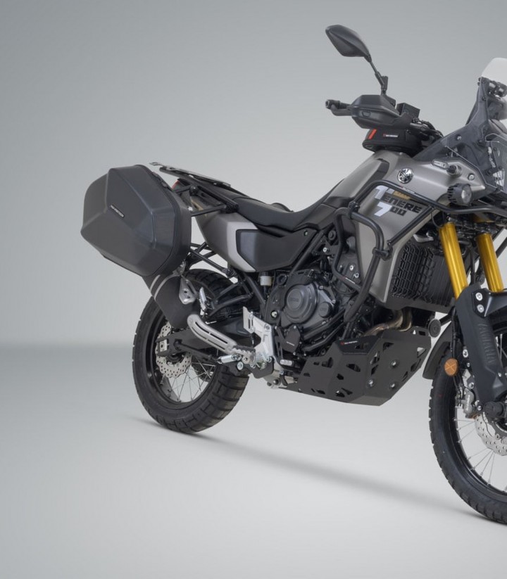 Maletas Laterales con Soporte AERO ABS Negras 25/25 L Yamaha Tenere 700 (19-24) / World Raid (22-25) SW-MOTECH KFT.06.799.601...