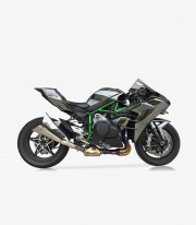 Escape Ixil X55SP para Kawasaki H2 del 2015-18 color Acero