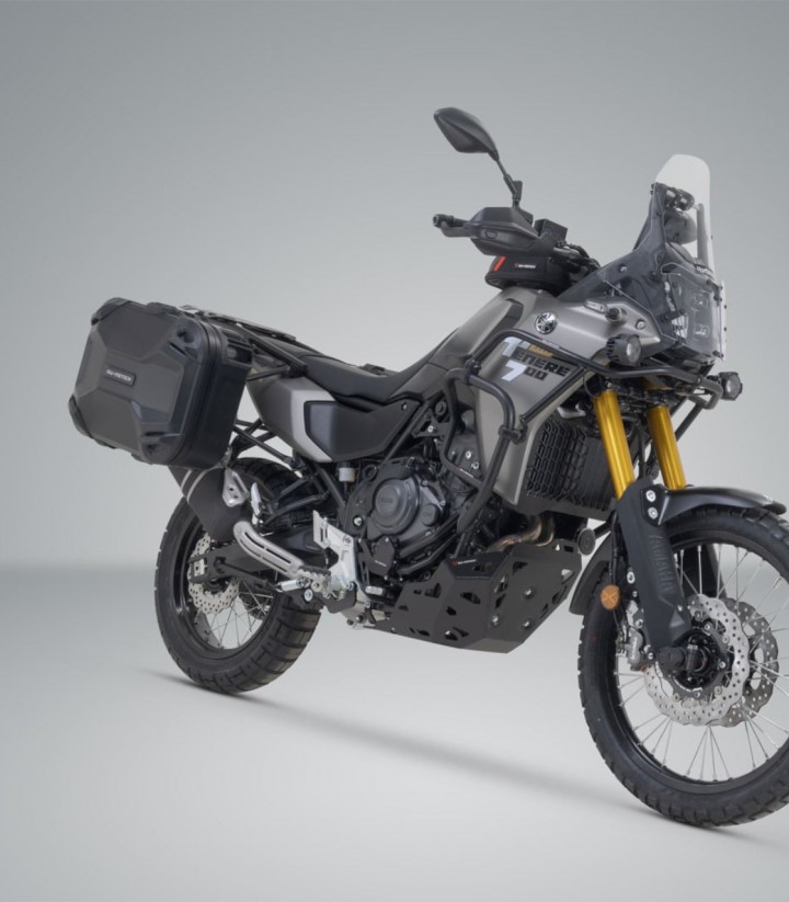 Maletas Laterales con Soporte DUSC Negras 41/33 L Yamaha Tenere 700 (19-24) / World Raid (22-25) SW-MOTECH KFT.06.799.65002/B...
