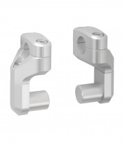 SW-MOTECH Handlebar Risers Adjustable by 50 mm for Ø 28 mm Handlebars in Silver LEH.00.039.171/S
