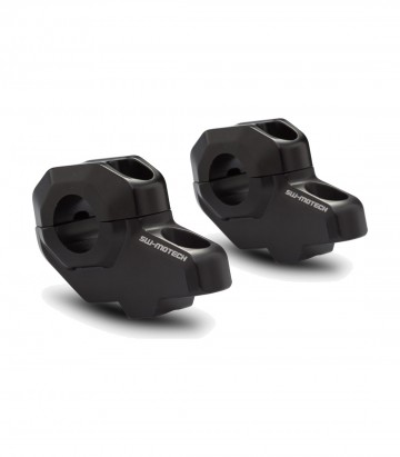 SW-MOTECH Handlebar Risers 30 mm for Ø 22 mm Handlebars in Black LEH.00.039.21001/B