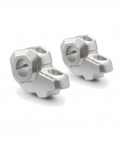 SW-MOTECH Handlebar Risers 30 mm for Ø 22 mm Handlebars in Silver LEH.00.039.21001/S