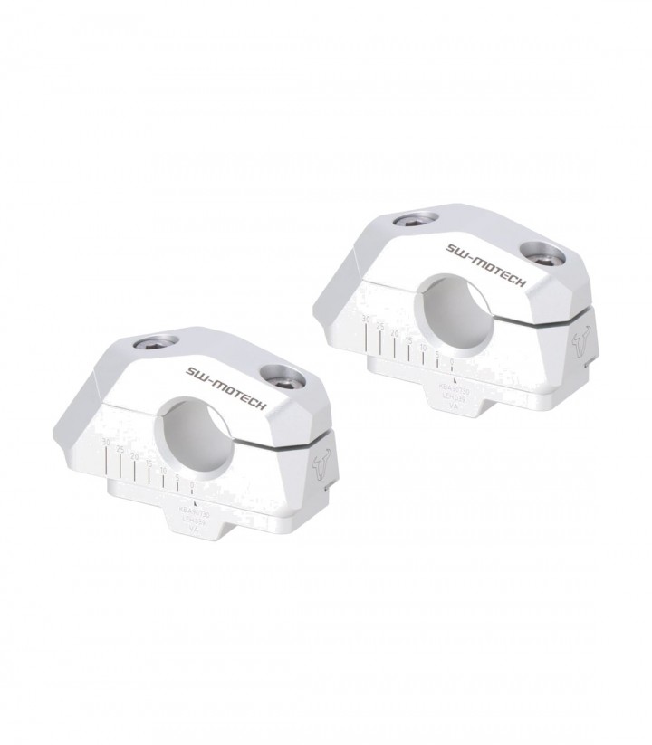 Lenkerversatz-Adapter 25 mm für Ø 22 mm SW-MOTECH in Silber LEH.00.039.30000/S