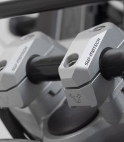 SW-MOTECH Handlebar Risers 25 mm for Ø 22 mm Handlebars in Silver LEH.00.039.30000/S