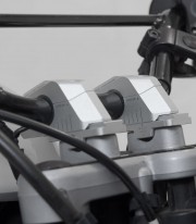 SW-MOTECH Handlebar Risers 25 mm for Ø 22 mm Handlebars in Silver LEH.00.039.30000/S
