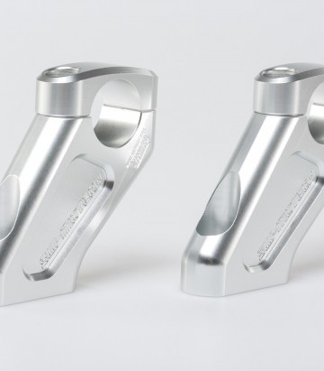 SW-MOTECH Handlebar Risers 20 mm for Ø 28 mm Handlebars in Silver LEH.07.039.12200/S