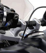 SW-MOTECH Handlebar Risers 20 mm for Ø 28 mm Handlebars in Silver LEH.07.039.12200/S