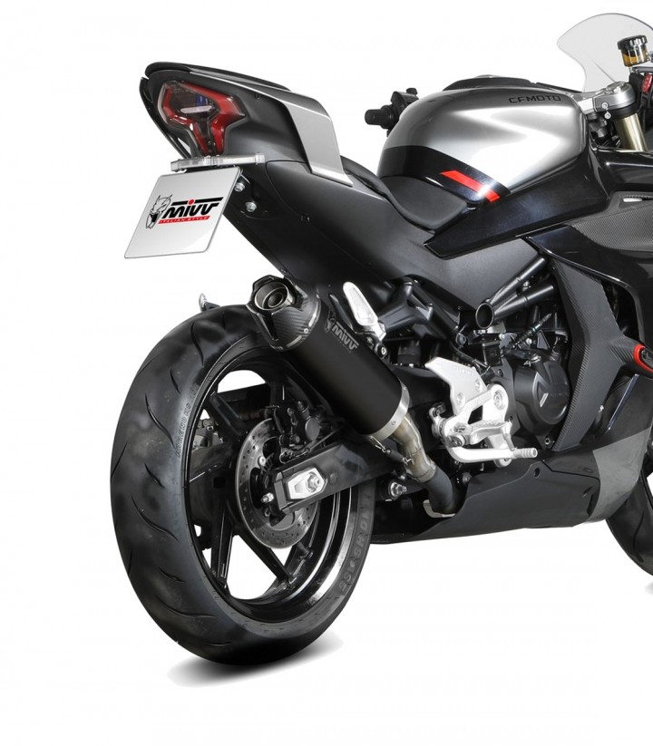 MIVV AK-1 Exhaust Black for CF Moto 450SR (23-24) CF.008.LZK
