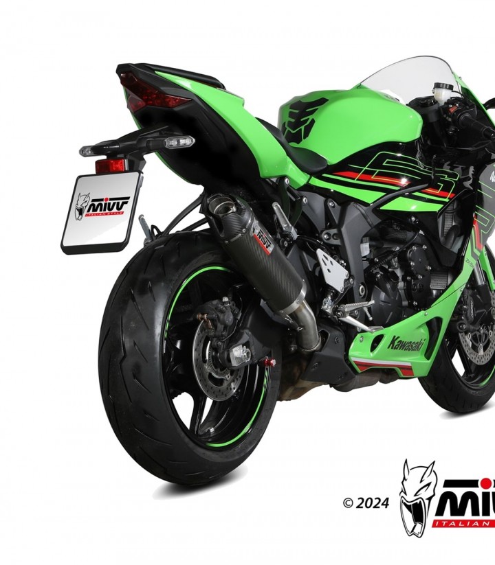 MIVV AK-1 Exhaust Carbon for Kawasaki ZX-6 R 636 (21-25) K.050.L3K