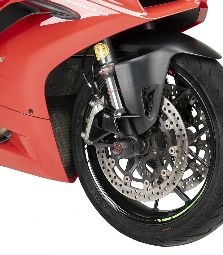 Puig Wheel Air Duct in Black Ducati Panigale V2/V4 (20-24) 22377N