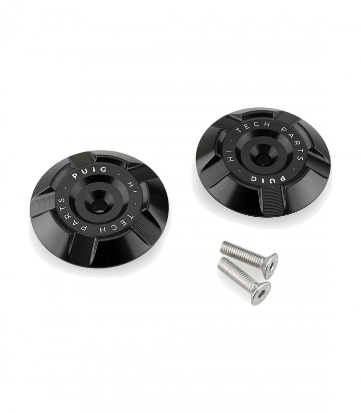 Rahmenabdeckungen aus Aluminium 22532N Puig Kawasaki Z900 (25-26) Schwarz