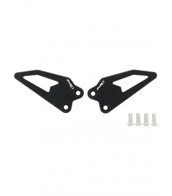 Placas Talón Puig Negro para Yamaha YZF-R9 (25-26) 22650N