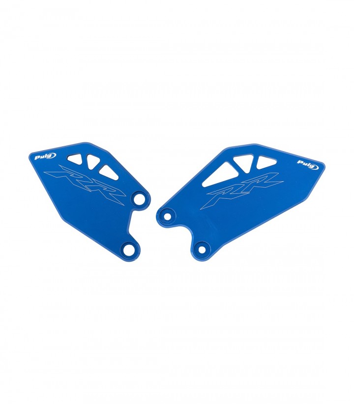Puig Blue Heel Plates for Kawasaki ZX-10R/RR (26) 22850A