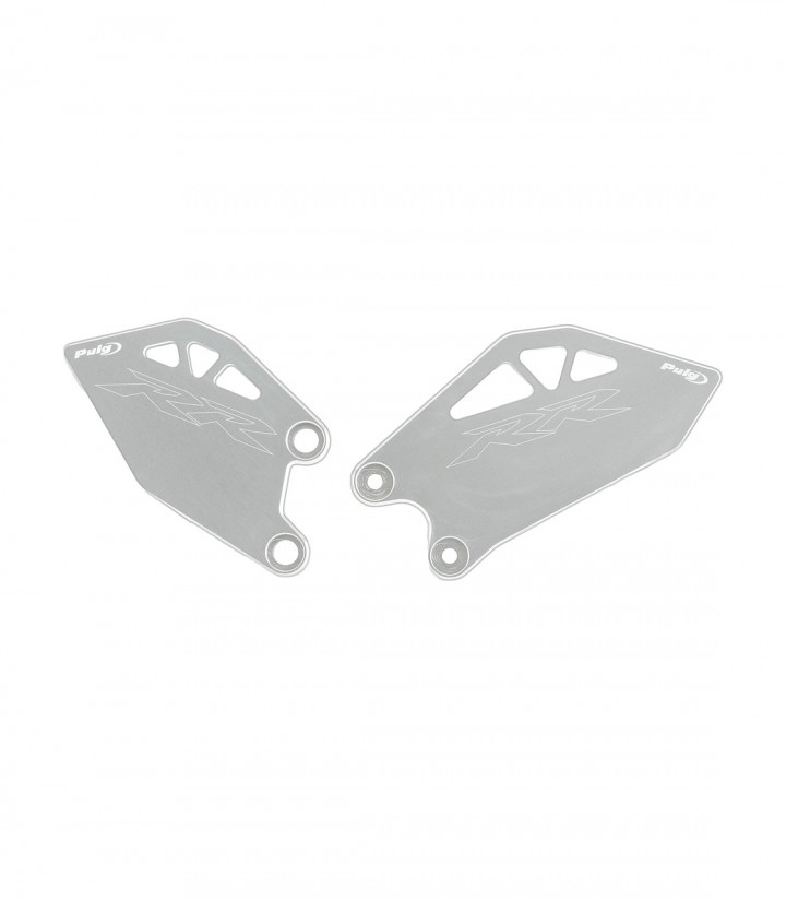 Placas Talón Puig Plata para Kawasaki ZX-10R/RR (26) 22850P