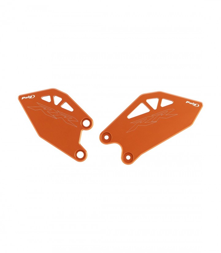 Placas Talón Puig Naranja para Kawasaki ZX-10R/RR (26) 22850T