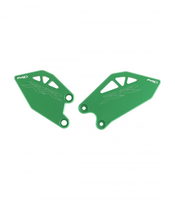 Placas Talón Puig Verde para Kawasaki ZX-10R/RR (26) 22850V