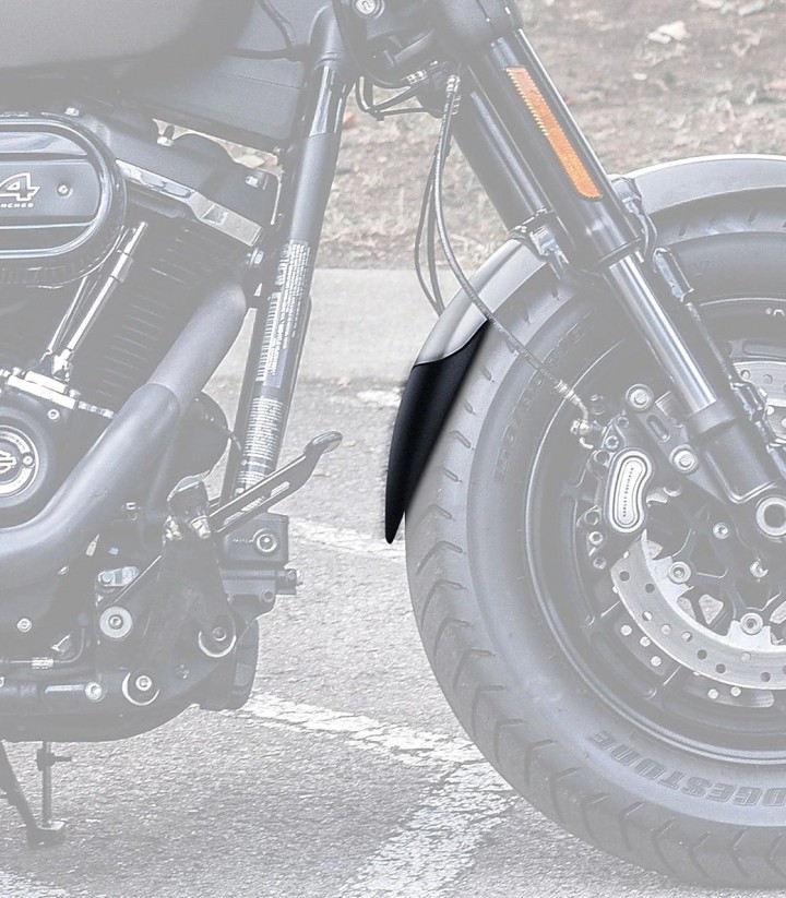 Faldón guardabarros delantero Puig 22975N para Harley-Davidson Softail Fat Bob FXFB/S (18-22)