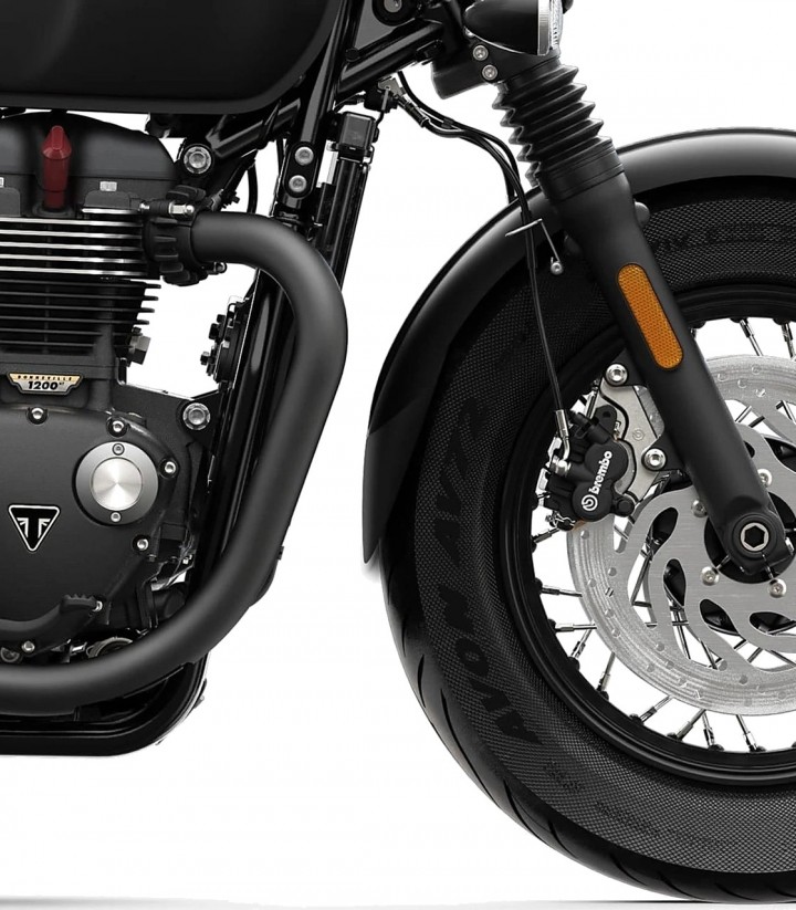 Faldón guardabarros delantero Puig 22983N para Triumph Bonneville Bobber (17-26)