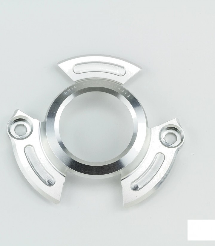 Tapa Embrague Puig Plata Yamaha TMAX 530 (17-19), TMAX 560 (20-26) 9855P