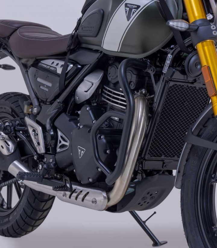 Defensas de Motor SW-MOTECH Triumph Scrambler 400 X (23)/XC (25), Speed 400 (23) en Negro SBL.11.616.10001/B