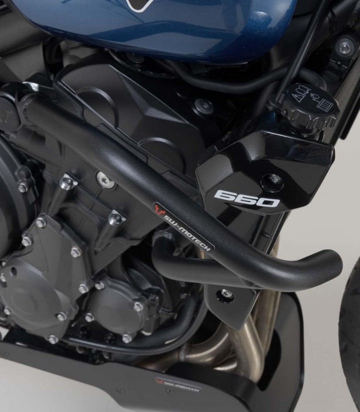 Defensas de Motor SW-MOTECH Triumph Trident 660 (21-25), Trident 800 (25) en Negro SBL.11.842.10002/B