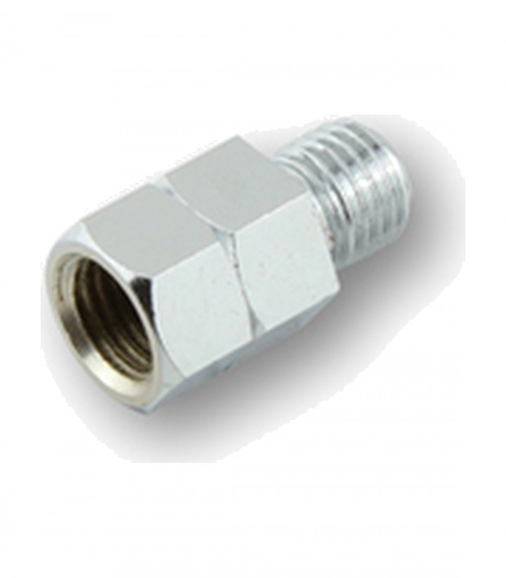 Adaptador de Retrovisor Highsider de Rosca Derecha M10 a Rosca Izquierda M10 en Cromado