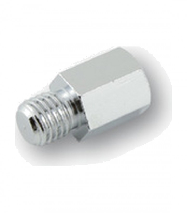 Adaptador de Retrovisor Highsider de Rosca Derecha M8 a Rosca Derecha M10 en Cromado
