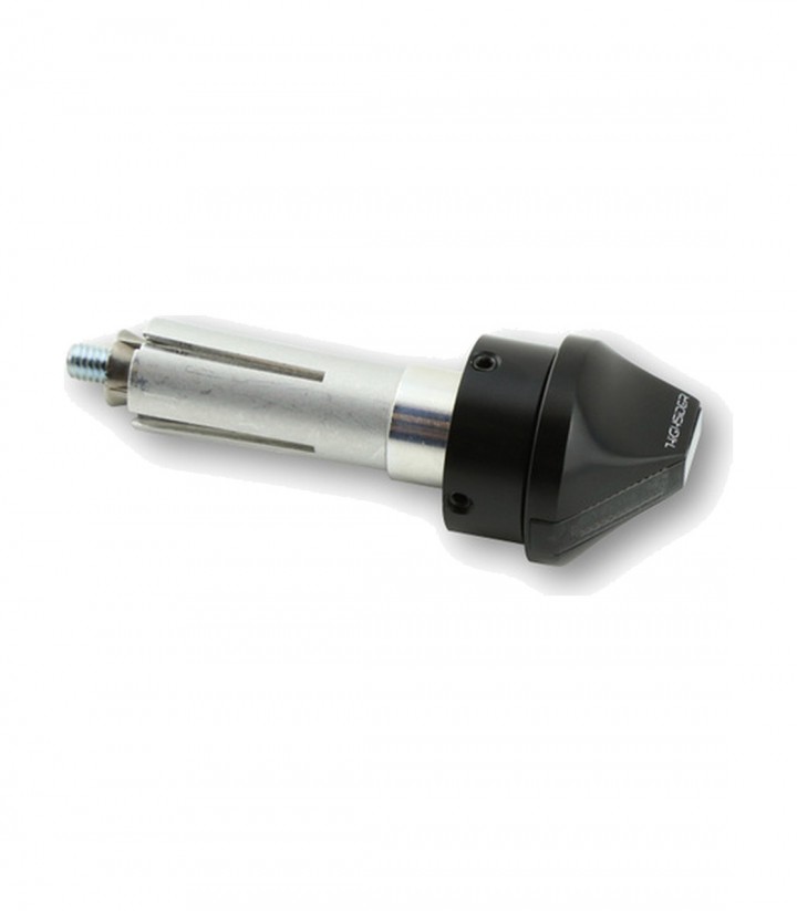 Highsider Bar Ends with LED Turn Signal Stealth-X Flight Black with Smoked Lens