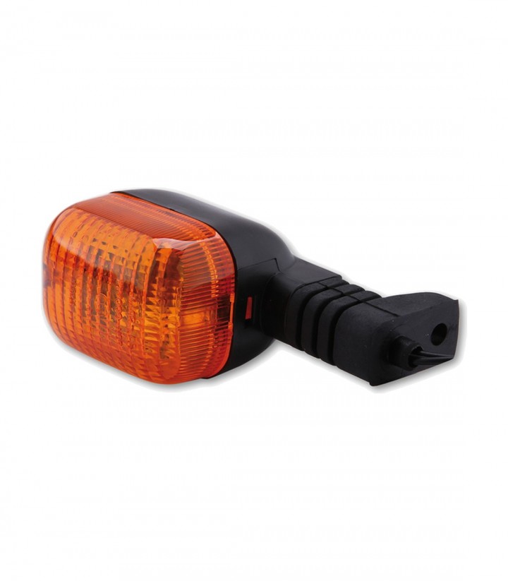 Intermitente Highsider Duc Style Negro con Cristal Naranja