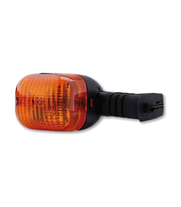 Intermitente Highsider Duc Style Negro con Cristal Naranja