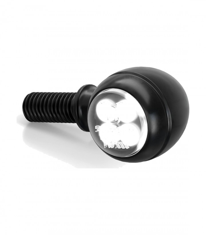 Highsider Turn Signals with Position Light Circula-S 2in1 Black with Smoked Lens