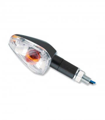 Intermitentes Highsider (Brazo Largo) Negro con Cristal Transparente